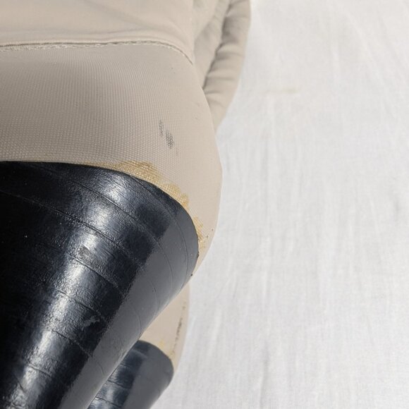 Vintage 80s 90s Fur Lined Gray Heeled Winter Boots Boundary Waters Womens Size 7 - Picture 9 of 16